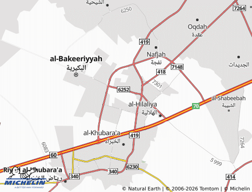 MICHELIN-Landkarte al-Malik Abdiallah - ViaMichelin