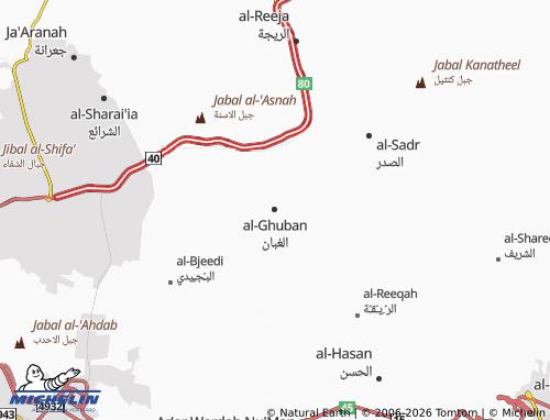 Carte MICHELIN al-Ghuban - ViaMichelin