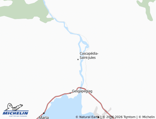 Mapa MICHELIN Cascapédia-Saint-Jules - ViaMichelin