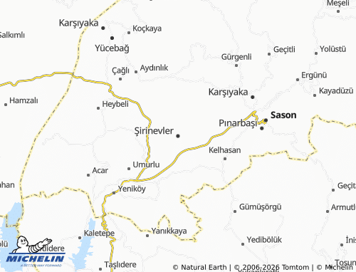 MICHELIN Şirinevler map - ViaMichelin