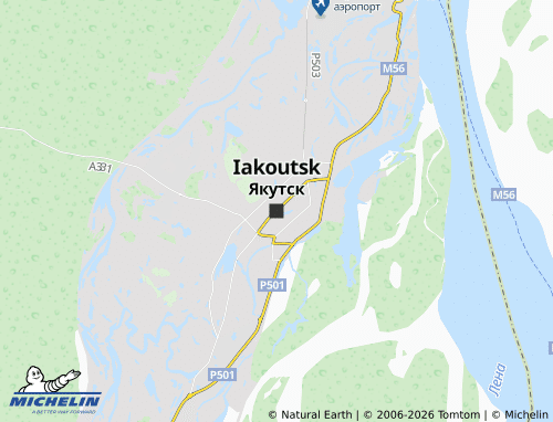 MICHELIN-Landkarte Jakutsk - ViaMichelin