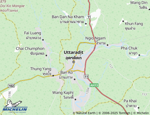 MICHELIN Tha Sao map - ViaMichelin
