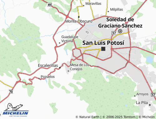 MICHELIN Puesta de Sol map - ViaMichelin