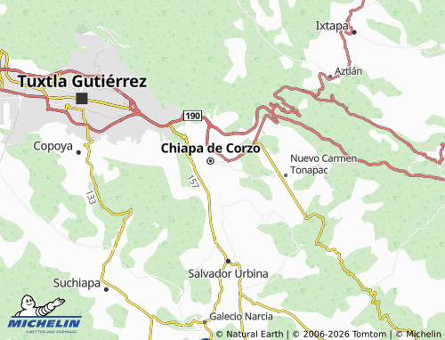 MICHELIN Del Calvario map - ViaMichelin