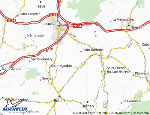 MICHELIN Le Magouet map - ViaMichelin
