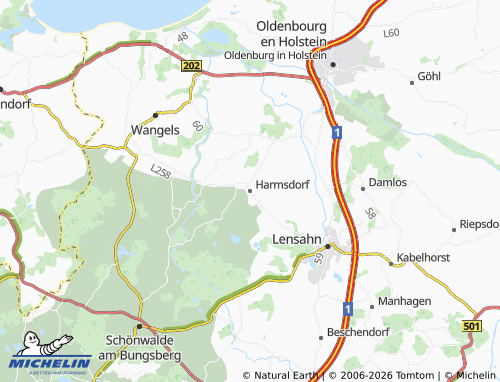 MICHELIN Harmsdorf map - ViaMichelin