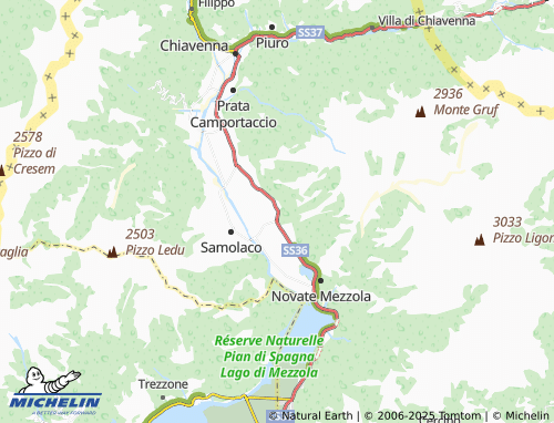 MICHELIN Somaggia map - ViaMichelin