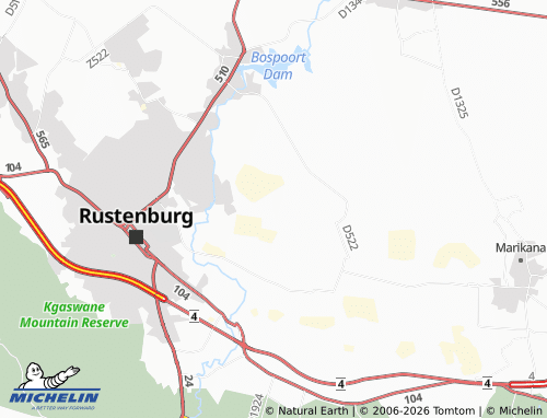 Mappa MICHELIN Popo Molefe - ViaMichelin