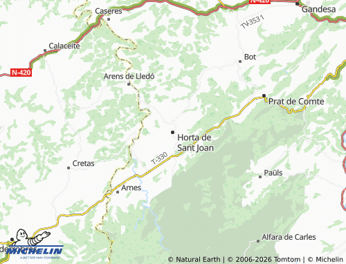 Mappa MICHELIN Horta de Sant Joan - ViaMichelin