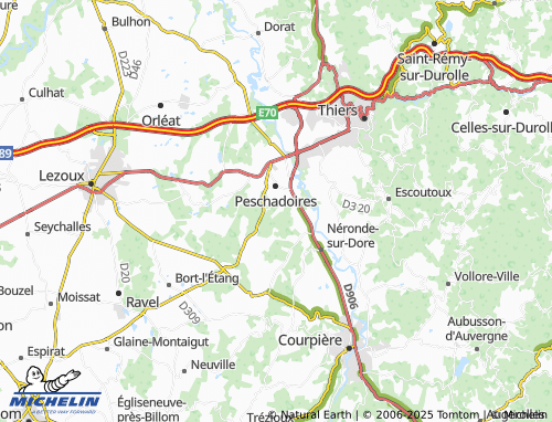 MICHELIN-Landkarte Bournon - ViaMichelin