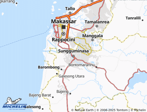 MICHELIN Sungguminasa map - ViaMichelin