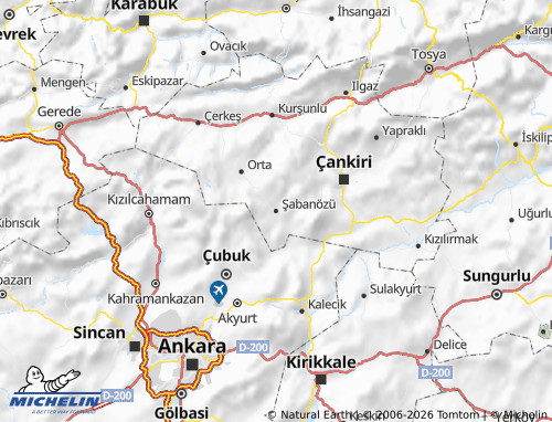 MICHELIN Şabanözü map - ViaMichelin