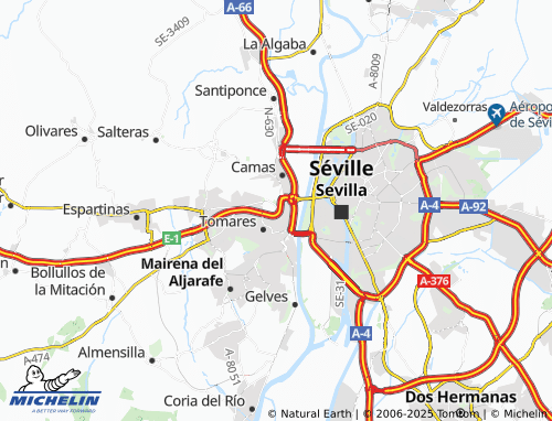 Mapa MICHELIN Coca de la Piñera - ViaMichelin