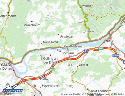 MICHELIN Klein-Pöchlarn map - ViaMichelin