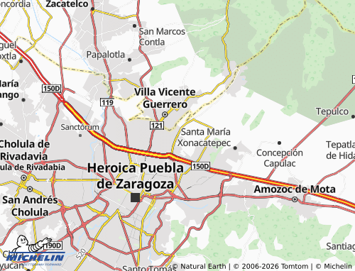 Mapa MICHELIN San Sebastián de Aparicio - ViaMichelin
