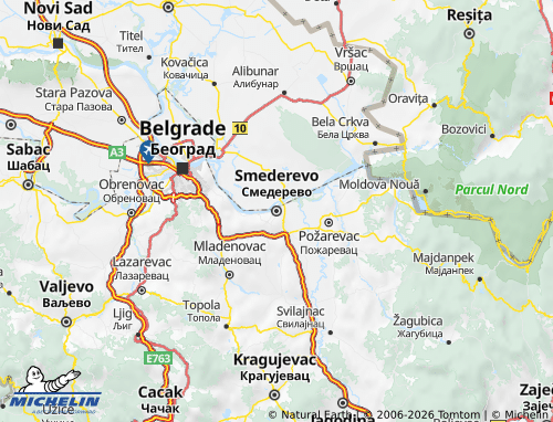 Carte MICHELIN Podunavski - ViaMichelin