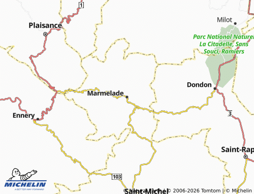 Mappa MICHELIN Marmelade - ViaMichelin