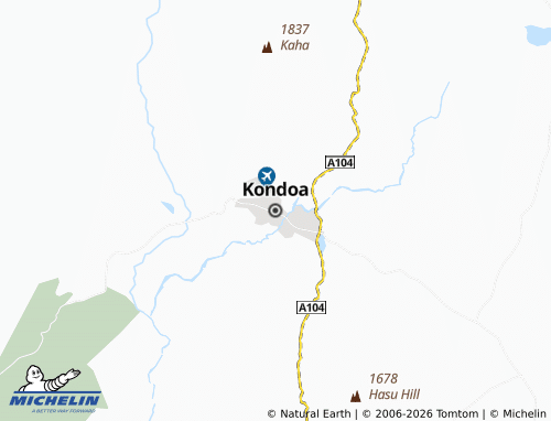 MICHELIN-Landkarte Kondoa - ViaMichelin