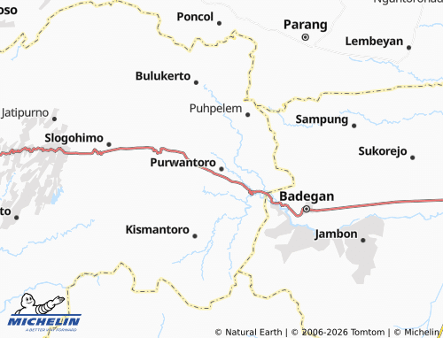Carte MICHELIN Purwantoro - ViaMichelin