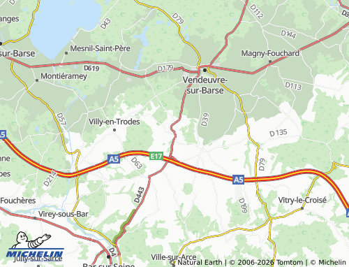 MICHELIN Thieffrain map - ViaMichelin