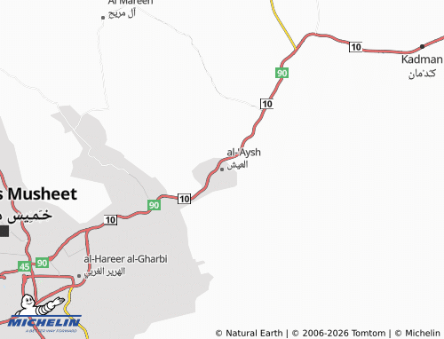 MICHELIN-Landkarte al-'Aysh - ViaMichelin