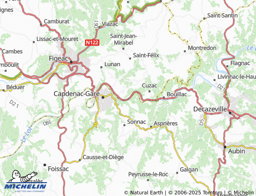 MICHELIN Clayrou map - ViaMichelin
