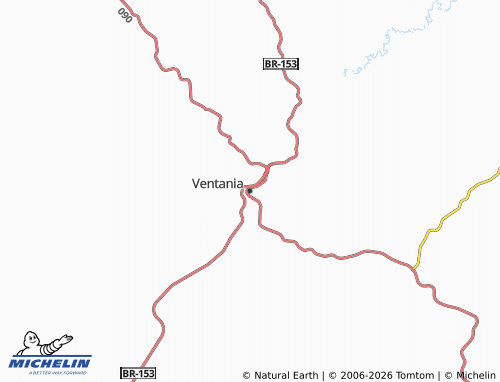 MICHELIN Ventania map - ViaMichelin