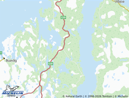 MICHELIN-Landkarte Førde - ViaMichelin