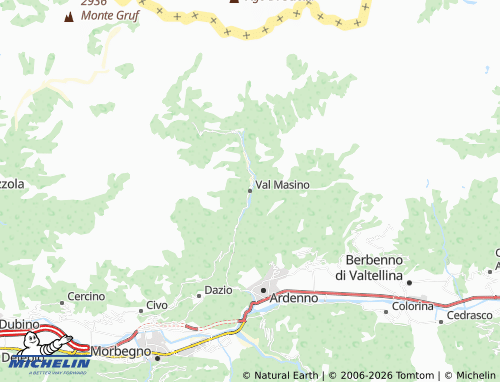 MICHELIN-Landkarte Val Masino - ViaMichelin