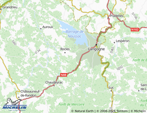 MICHELIN Labastide map - ViaMichelin