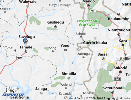 Mapa MICHELIN Yendi - ViaMichelin