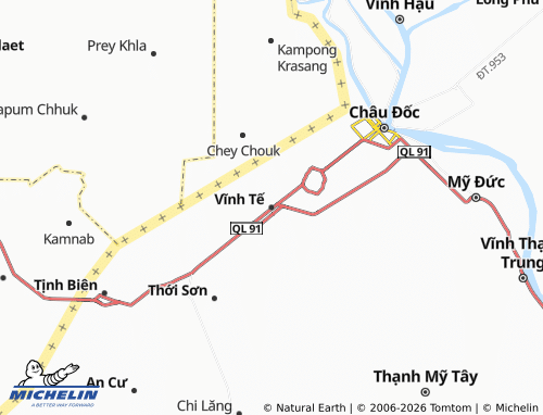 Mapa MICHELIN Vĩnh Tế - ViaMichelin