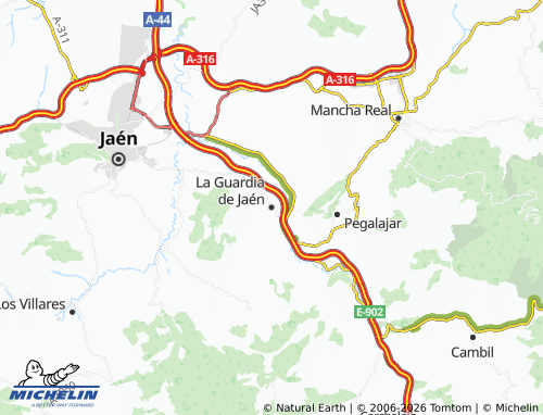 Mapa MICHELIN La Guardia de Jaén - ViaMichelin