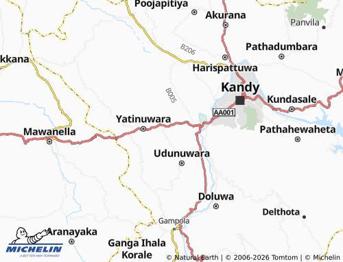 Mappa MICHELIN Gangoda North - ViaMichelin