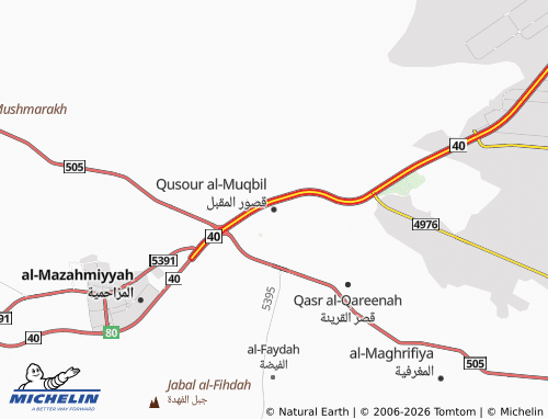MICHELIN-Landkarte Qusour al-Muqbil - ViaMichelin
