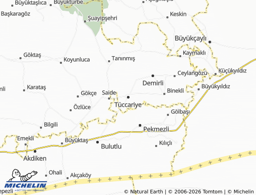 MICHELIN Tüccariye map - ViaMichelin