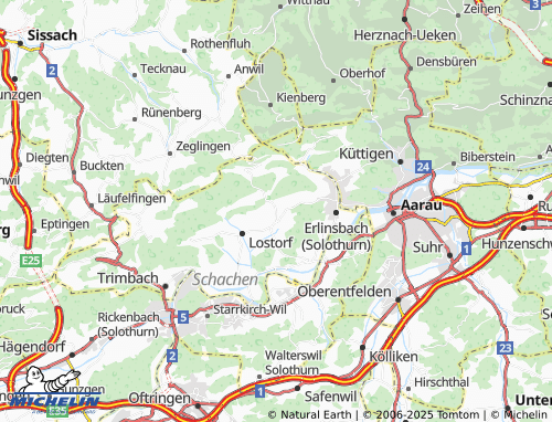 MICHELIN-Landkarte Stüsslingen - ViaMichelin