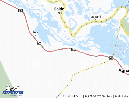 Mappa MICHELIN Galoya Foulbé - ViaMichelin