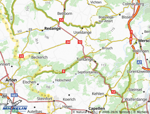 Mappa MICHELIN Calmus - ViaMichelin