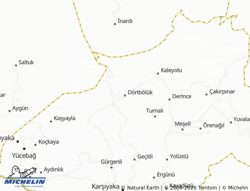 Mappa MICHELIN Dörtbölük - ViaMichelin