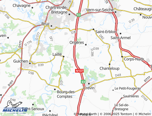 Carte MICHELIN Bout-de-Lande - ViaMichelin