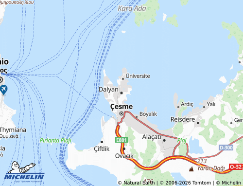 Kaart MICHELIN Dalyan - ViaMichelin