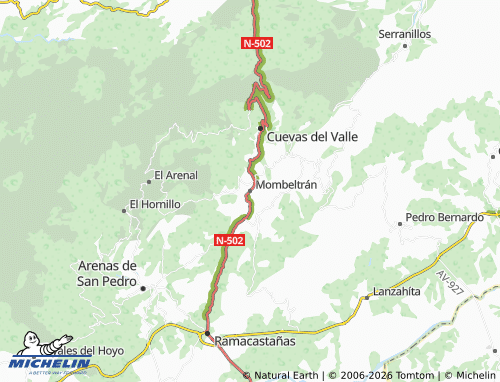 Mapa MICHELIN Mombeltrán - ViaMichelin
