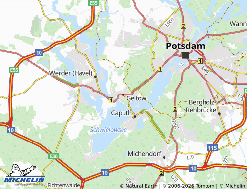 MICHELIN Geltow map - ViaMichelin