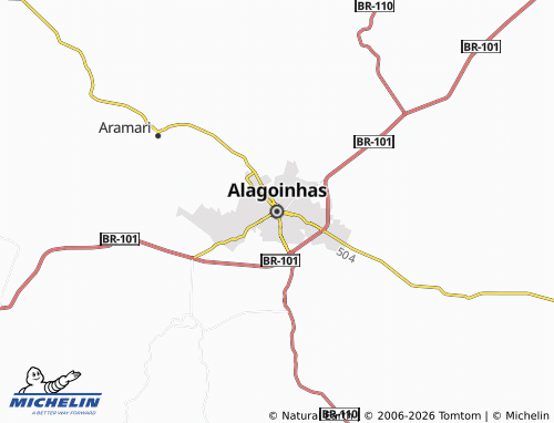 Mapa MICHELIN Alagoinhas - ViaMichelin