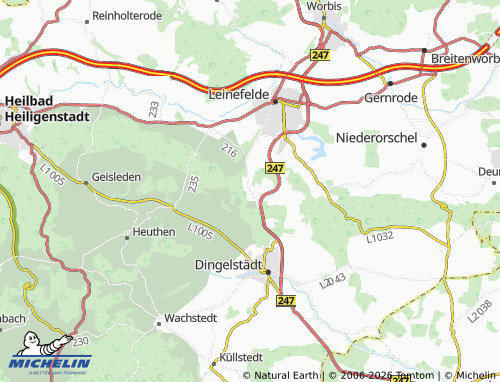 MICHELIN Kallmerode map - ViaMichelin