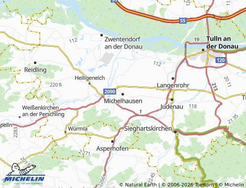 MICHELIN Michelhausen map - ViaMichelin