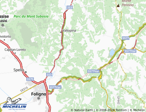 MICHELIN-Landkarte Capodacqua - ViaMichelin