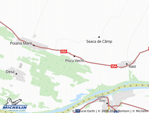 Mappa MICHELIN Piscu Vechi - ViaMichelin