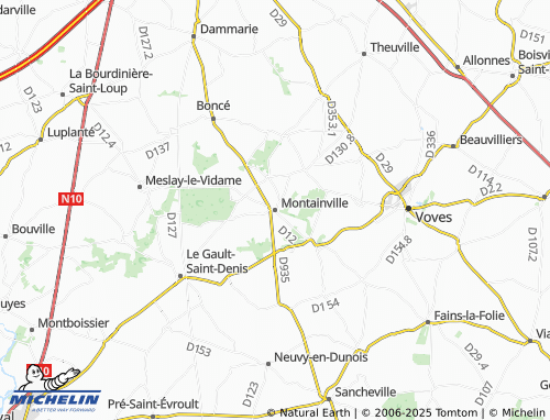 MICHELIN Montainville map - ViaMichelin